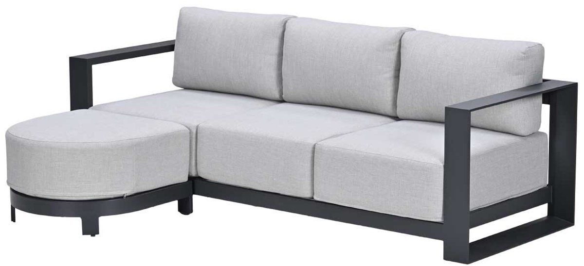 garden impressions malakka loungebank chaise longue donker grijs