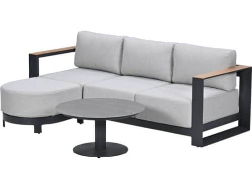 Garden Impressions Malakka loungeset 3-delig chaise longue - light teak