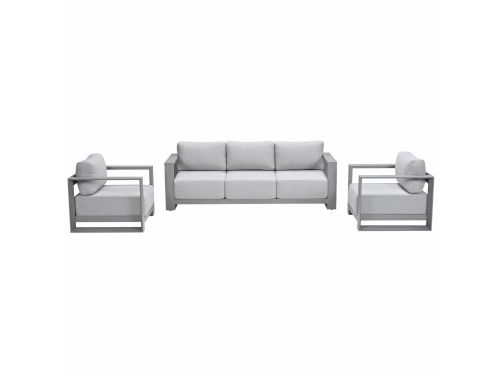 Garden Impressions Malakka loungeset 3 - delig taupe/valley sand