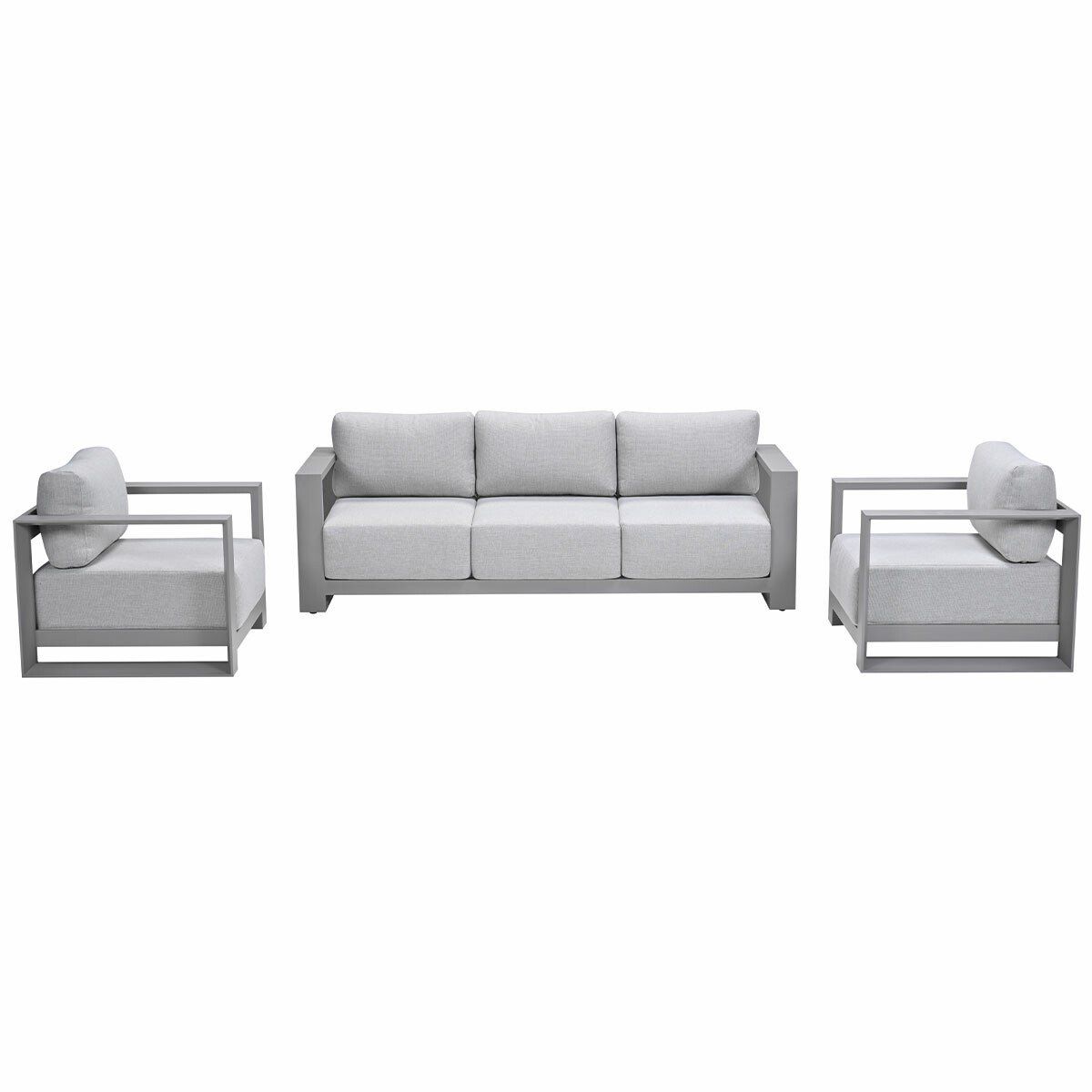 garden impressions malakka loungeset 3 delig taupe/valley sand