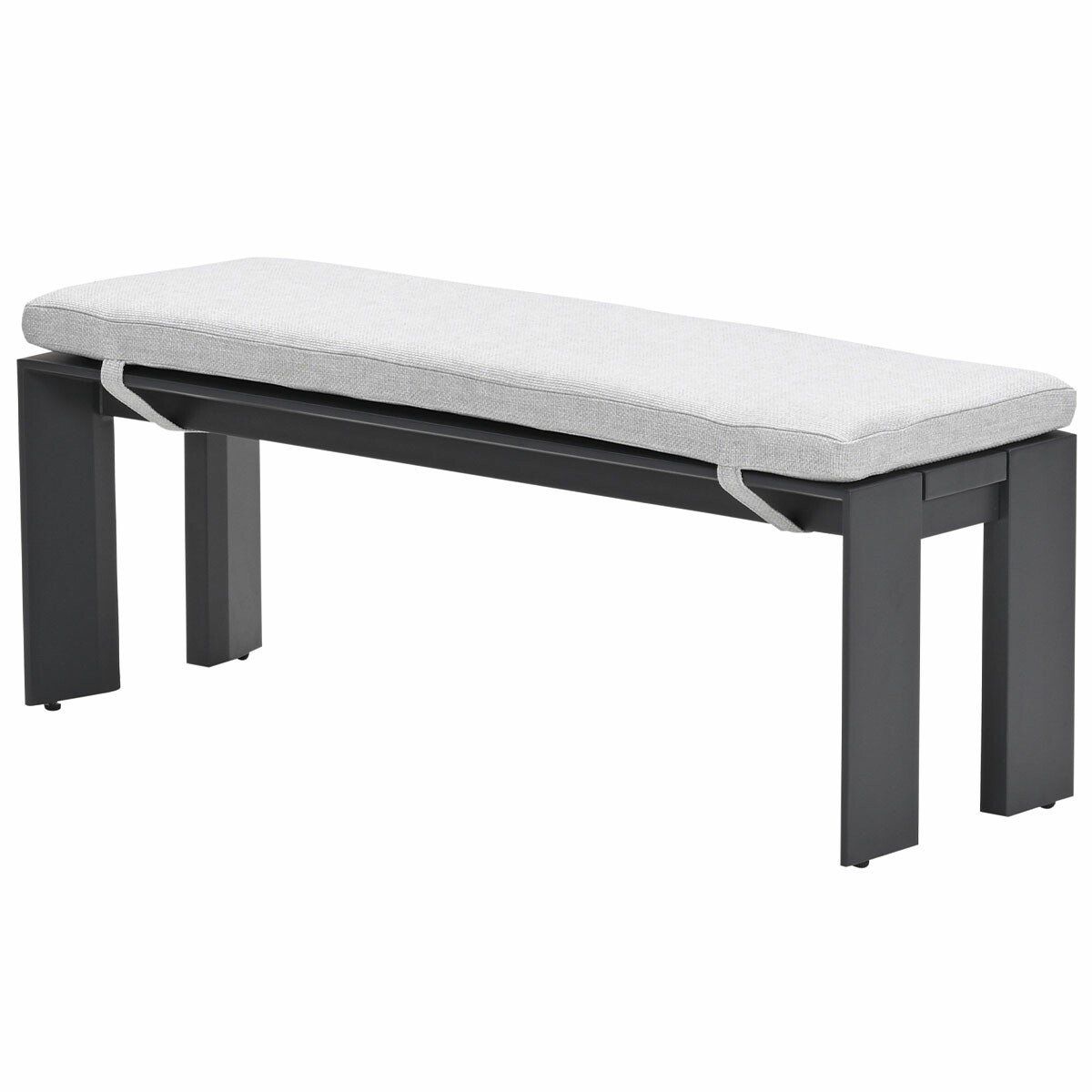 garden impressions malakka sportbank 115,5×43 cm donker grijs
