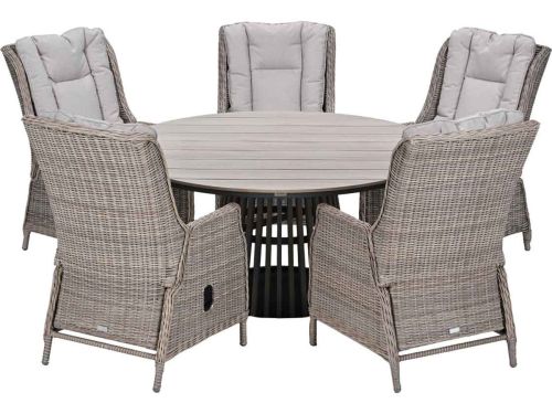 Garden Impressions Marbella tuinset 6-delig - Annie tuintafel Ø148 cm