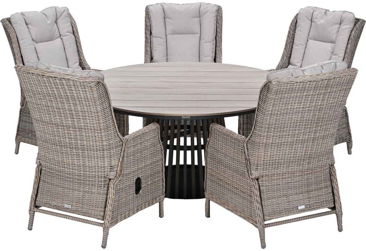 garden impressions marbella tuinset 6 delig annie tuintafel Ø148 cm