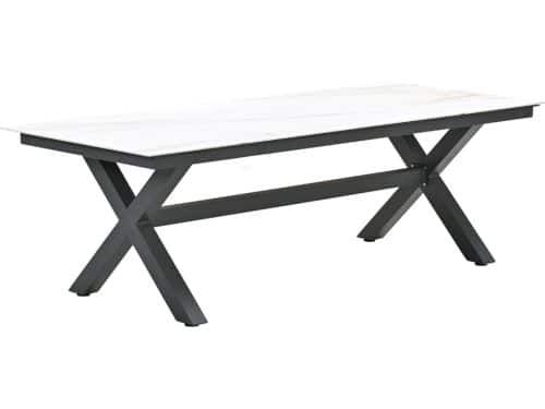 Garden Impressions Marbella Tuintafel Venice White - 240x100 cm