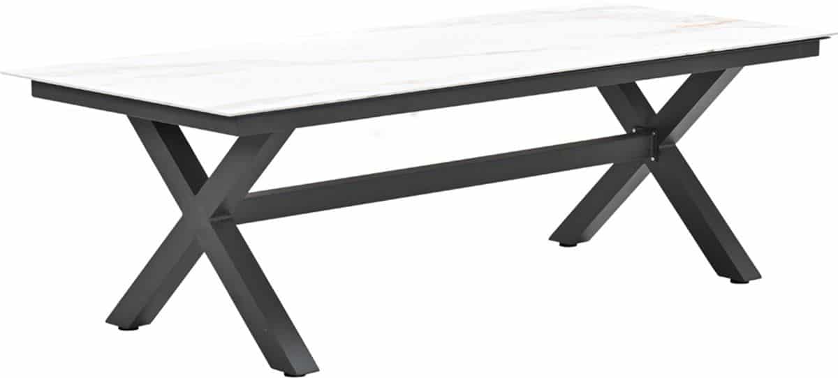 garden impressions marbella tuintafel venice white 240×100 cm