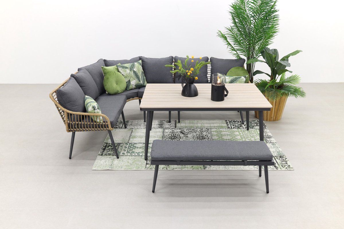 garden impressions margriet lounge dining set naturel 6