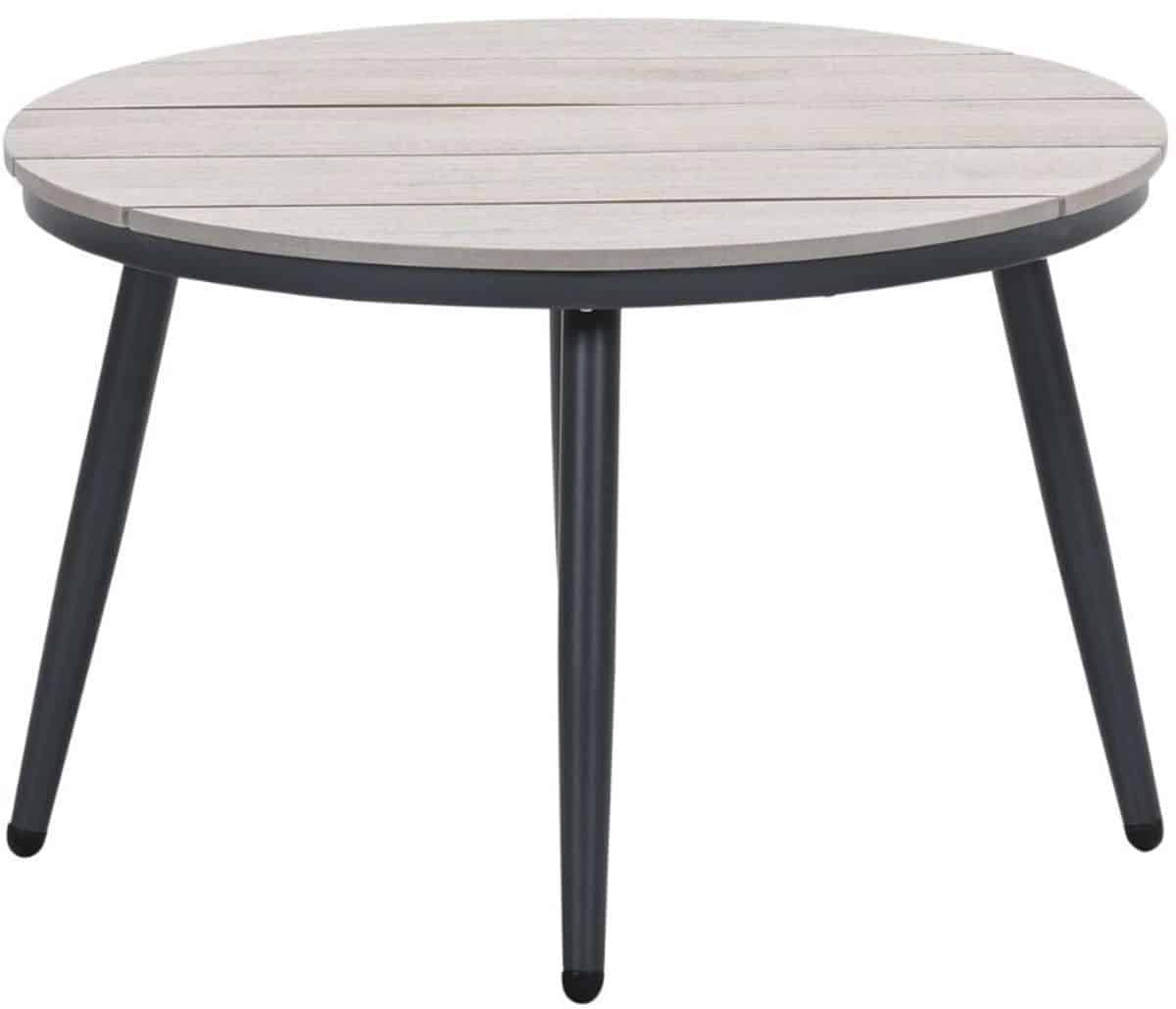 garden impressions margriet loungetafel rond Ø70xh45 cm carbon black