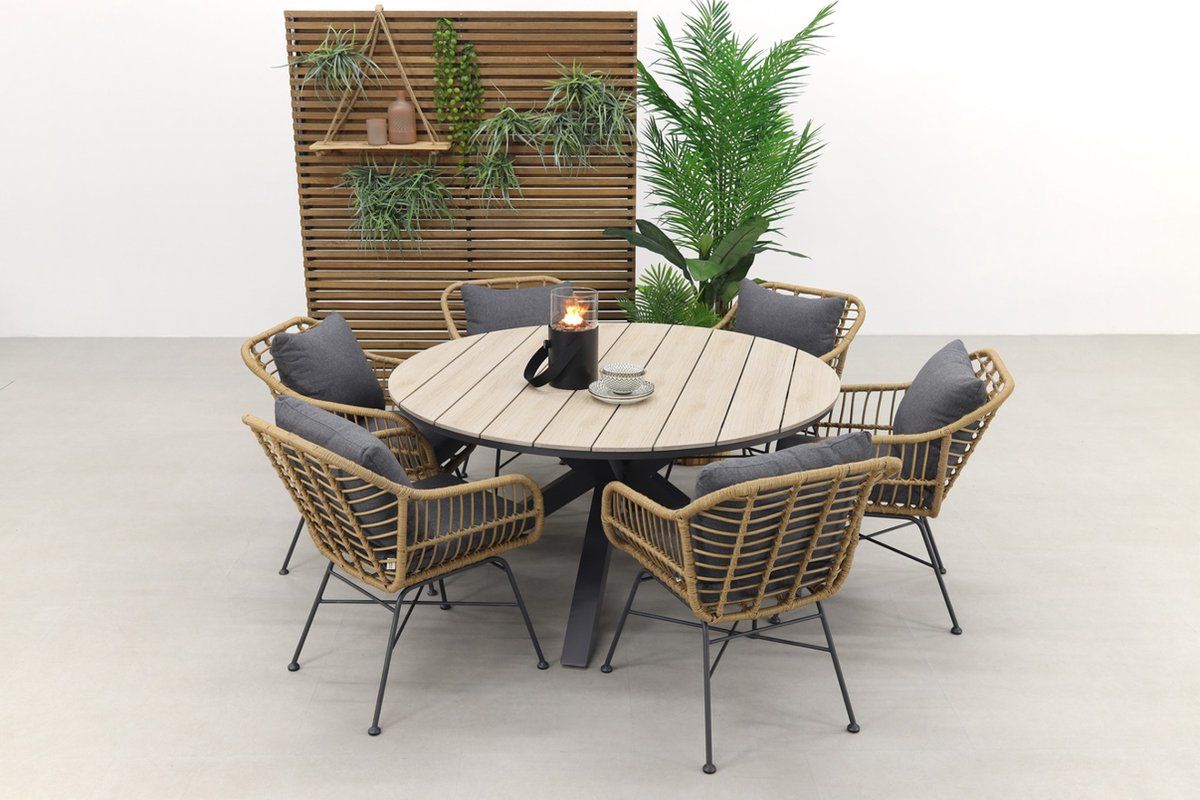 garden impressions margriet naturel / edison 148 cm.