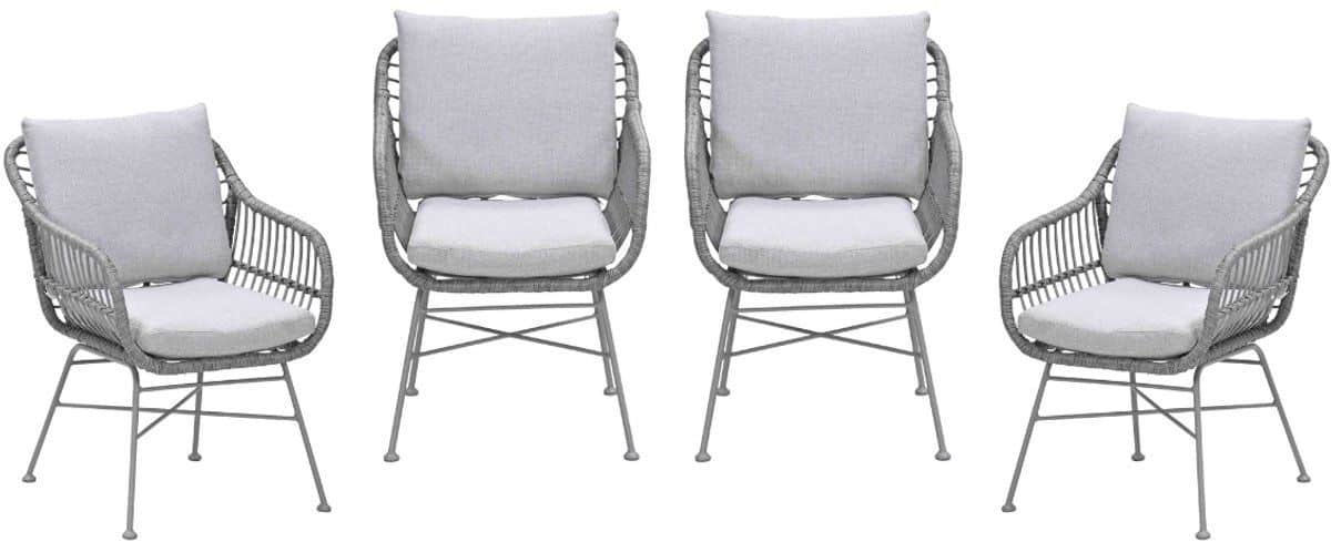garden impressions margriet tuinstoelen set van 4 taupe