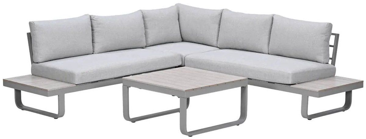 garden impressions masone aluminium hoek loungeset 4 delig