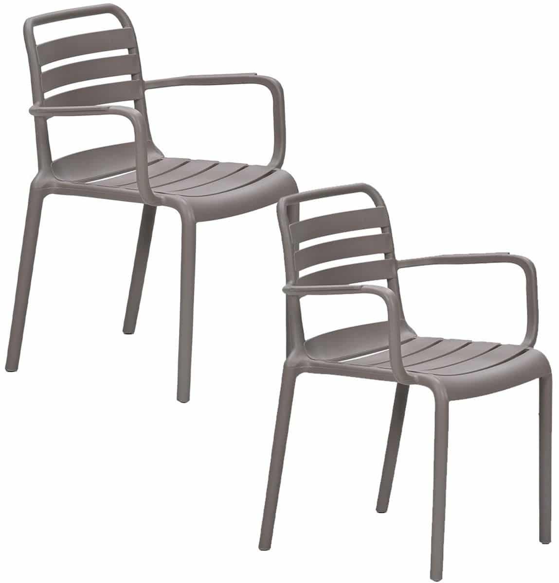 garden impressions moos tuinstoel taupe 2 stuks