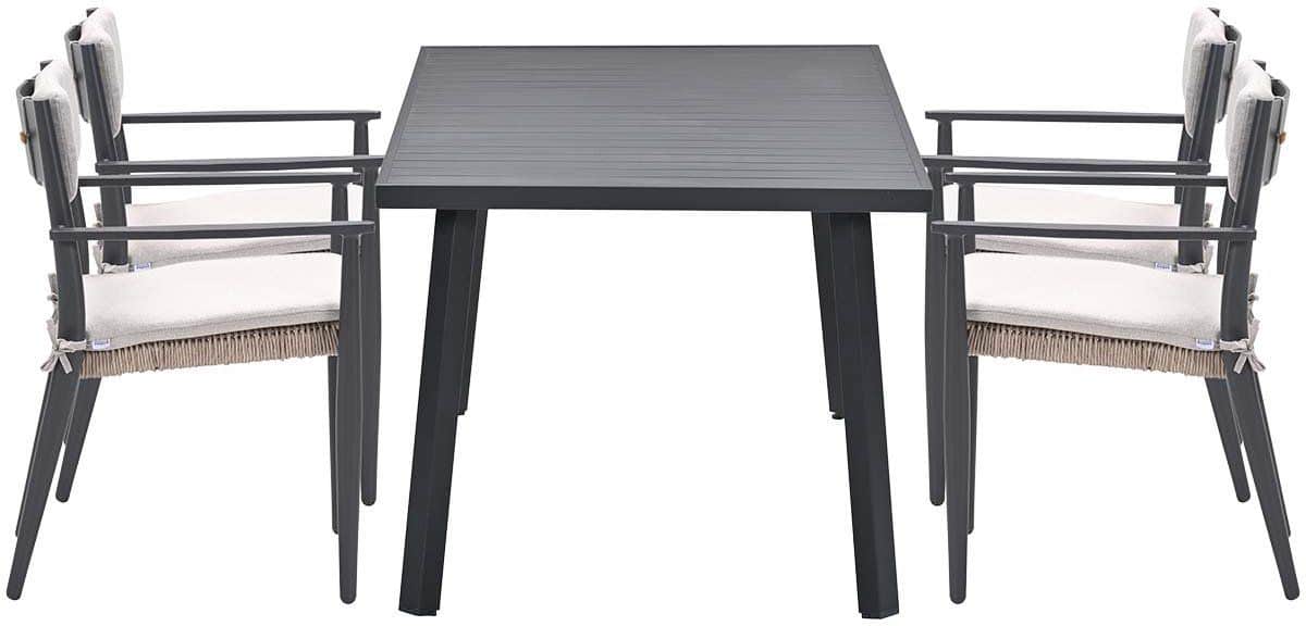 garden impressions parijs tuinstoelen 4 stuks + terni tafel 160