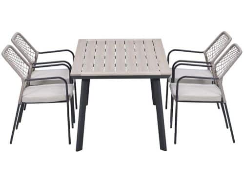 Garden Impressions Ross tuinset sand 5-delig - Penedo tuintafel 160x90