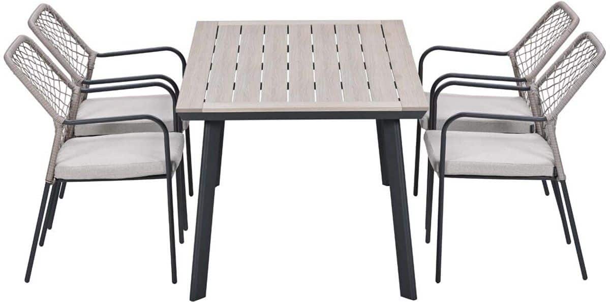 garden impressions ross tuinset sand 5 delig penedo tuintafel 160×90