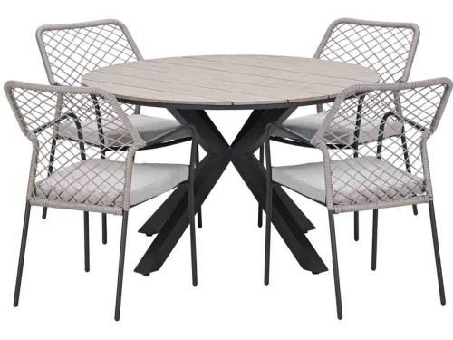 Garden Impressions Ross tuinset sand 5-delig - Tulli tuintafel light