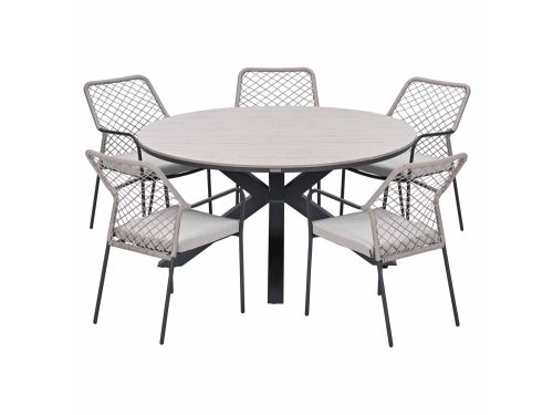 Garden Impressions Ross tuinset sand 6-delig - Tulli tuintafel light