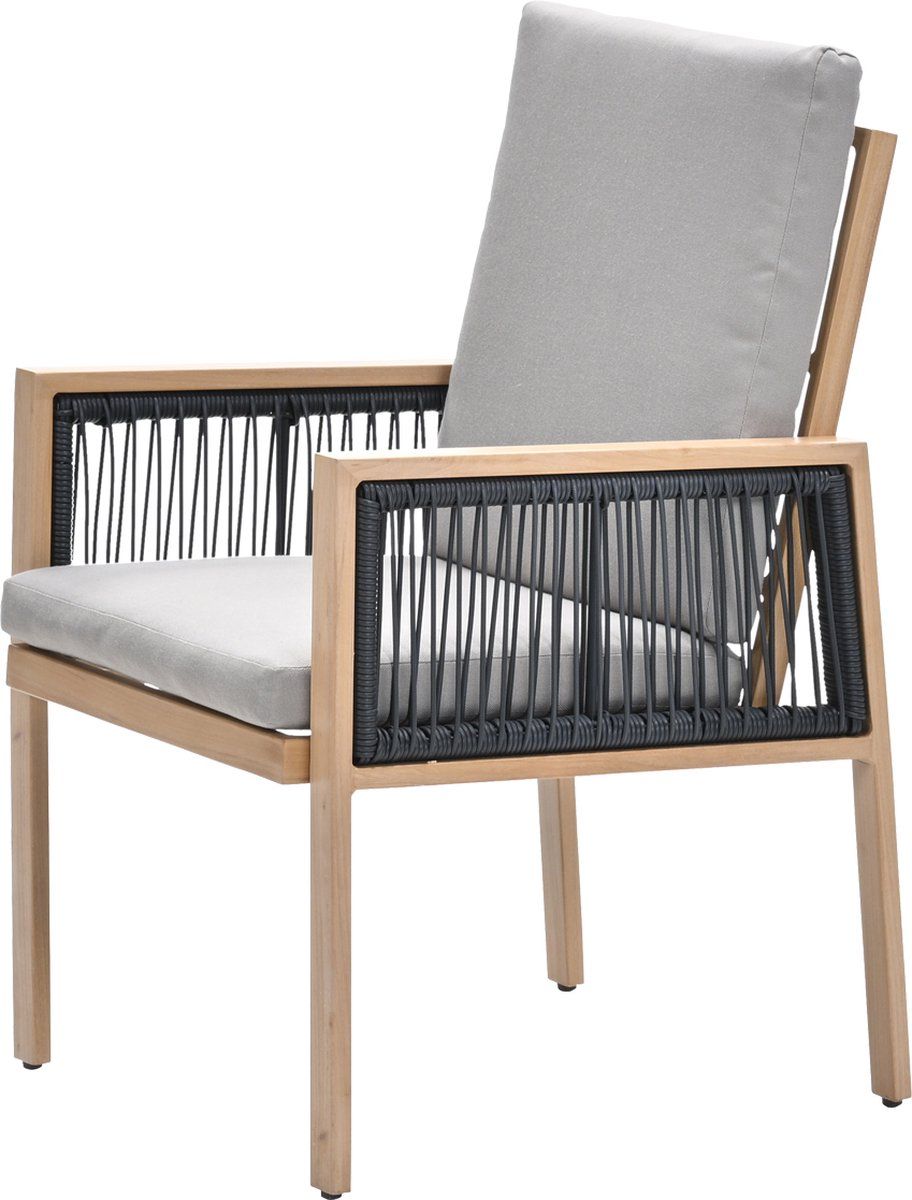 garden impressions san capri lounge dining stoel light teak