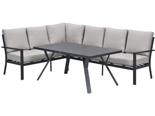 Garden Impressions Senja lounge dining set 3-delig links - sandstone
