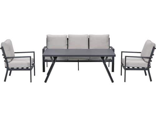 Garden Impressions Senja lounge dining set 4-delig - sandstone