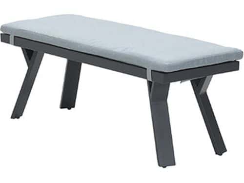 Garden Impressions Sergio bank 110x40xH45 carbon black/ mint grey