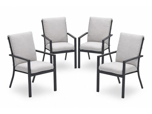 Garden Impressions Sergio tuinstoelen set van 4 carbon black