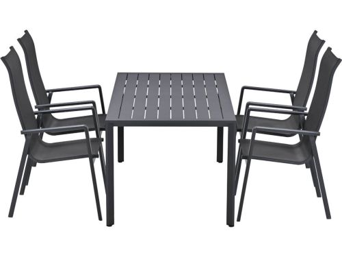 Garden Impressions Siena tuinset 5-delig - Kasper tuintafel 160x84 cm