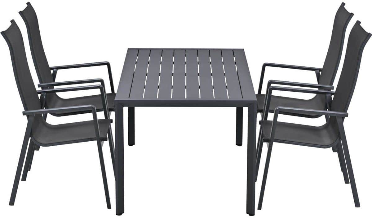 garden impressions siena tuinset 5 delig kasper tuintafel 160×84 cm