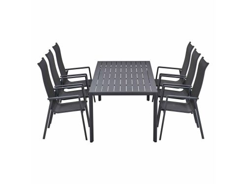 Garden Impressions Siena tuinset 7-delig - Kasper tuintafel 220x93 cm