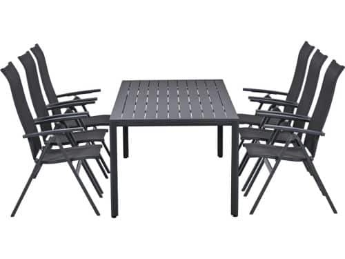 Garden Impressions Siena tuinset 7-delig verstelbaar - Kasper tuintafel 220x93