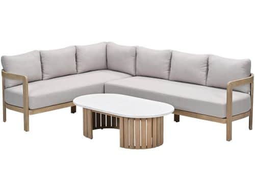 Garden Impressions Sirocco loungeset 3-delig links - acacia - grey