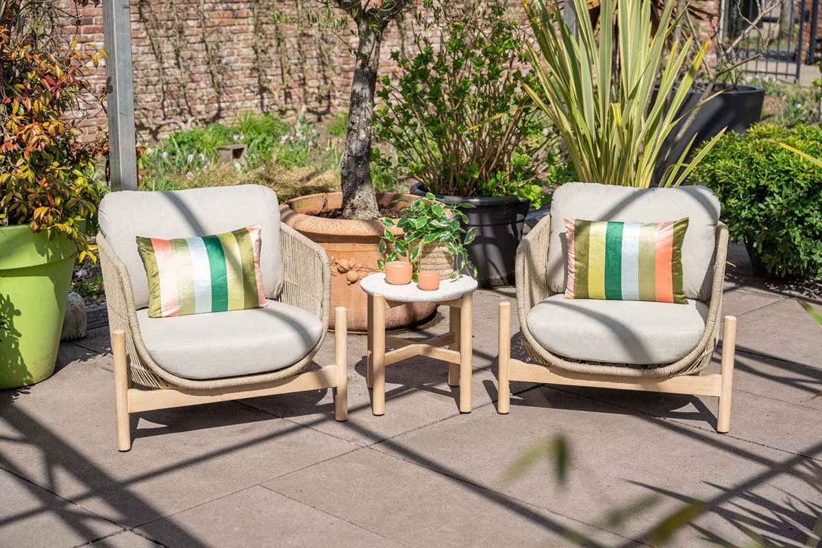 garden impressions talara stoel loungeset 3 delig zand
