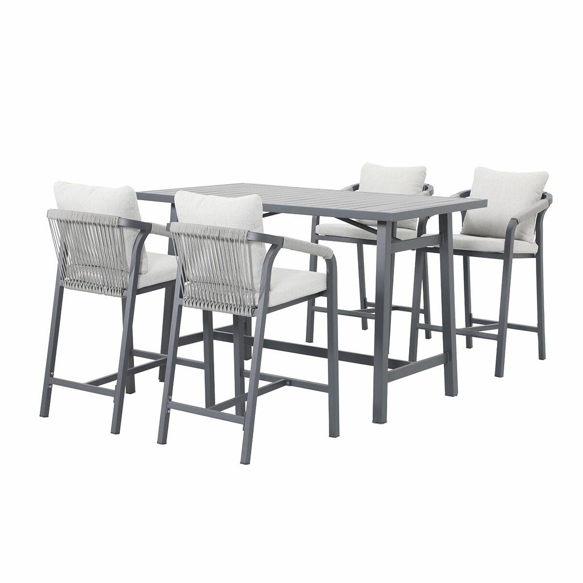 garden impressions tarera bar tuinset 5 delig donker grijs