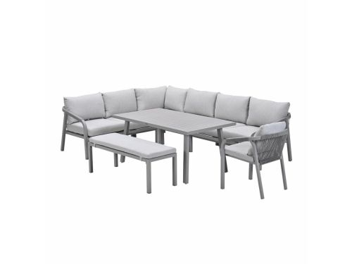 Garden Impressions Tarera lounge dining set 7-delig R - taupe