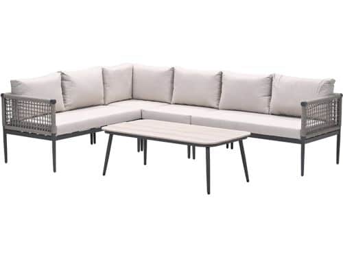 Garden Impressions Teramon loungeset 6-persoons met taupe rope