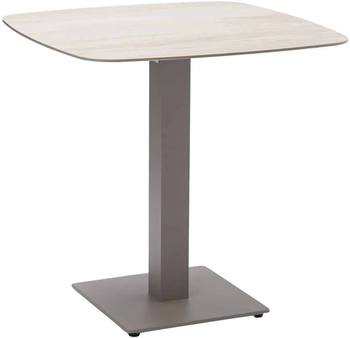 garden impressions tobi bistro tuintafel 75×75 cm taupe