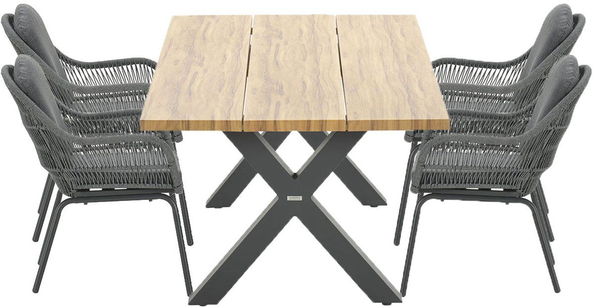 garden impressions yima tuinset 7 delig zadar tuintafel 180×100 cm