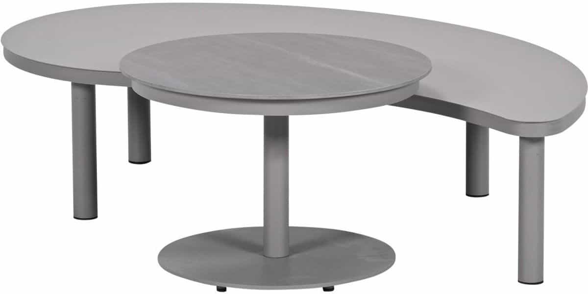 garden impressions zante loungetafels set van 2 taupe