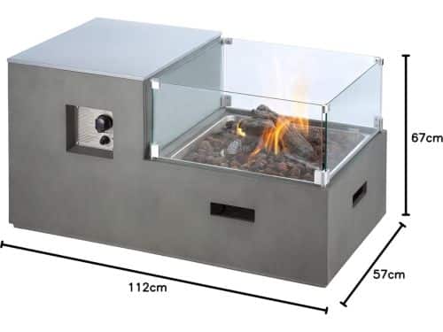 Gas Lounge Vuurtafel Bellavero - Compacte Outdoor Gashaard 15kW met