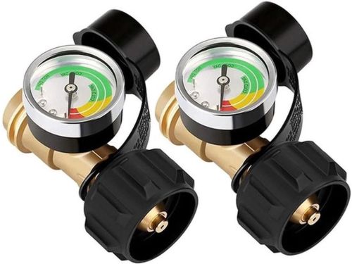gasdrukmeters - propaan gascilinder - drukregelaar - 2-pack - 1,312