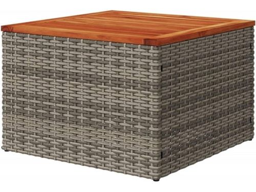 Gecheer Bijzettafel, koffietafel, tuin, outdoor, laag, vierkant, van polyrotan