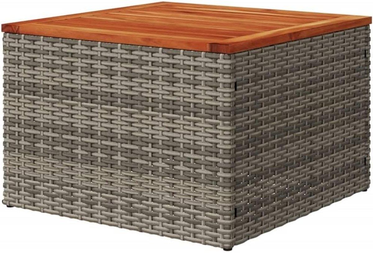 gecheer bijzettafel, koffietafel, tuin, outdoor, laag, vierkant, van polyrotan