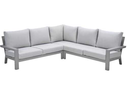Geneva aluminium loungeset - taupe - valley sand