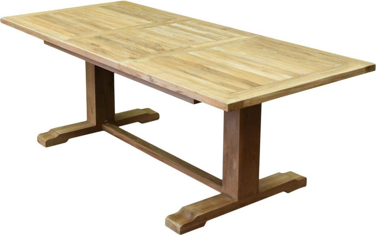 geneva rechthoekig uitschuifbare dining tuintafel 160 220x100xh76 cm bladdikte 4 cm