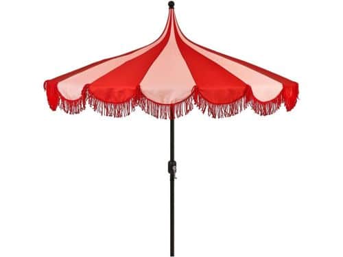 Gestreepte Parasol - Stokparasol Tuinparasol - Buiten Ontspannen - Met