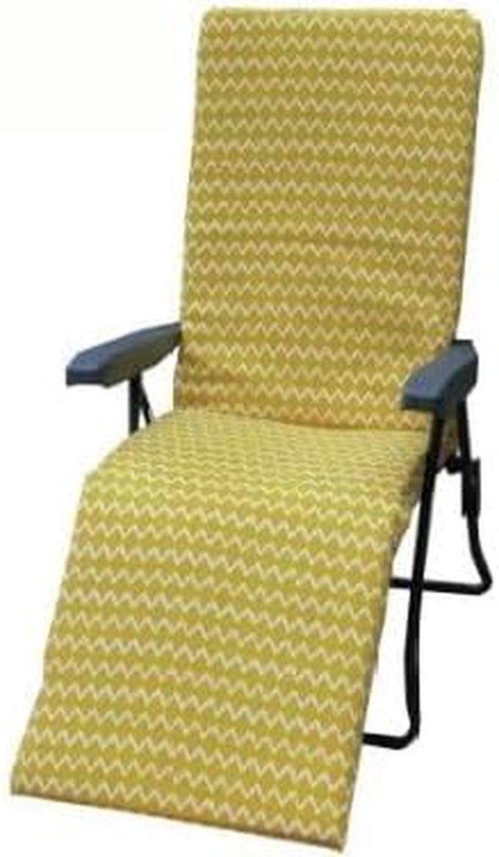 gewatteerde ligstoel tuinstoel lounger ontspannen in de tuin
