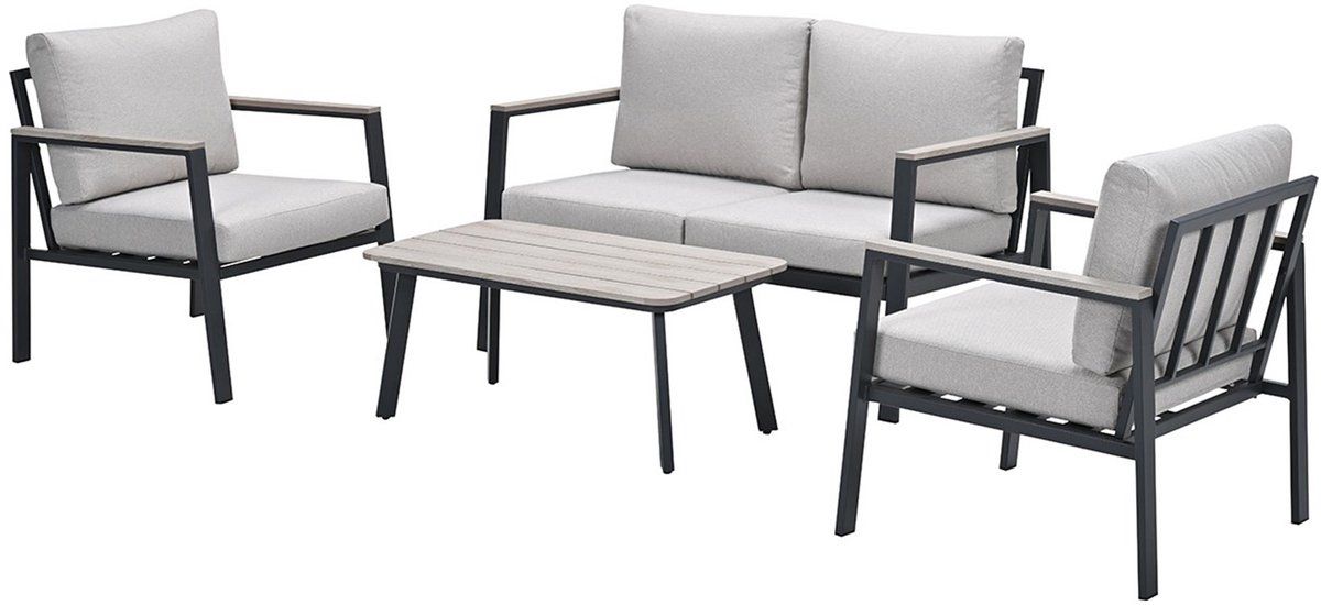 gi ricca aluminium stoel bank loungeset (4 dlg)
