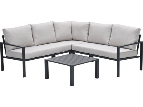 GI Springs aluminium loungeset - Carbon black