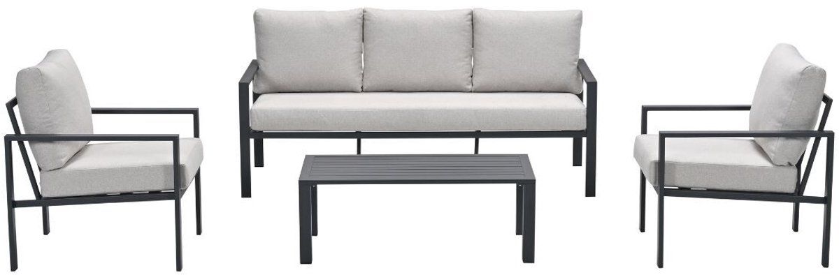 gi springs aluminium stoel bank loungeset carbon black