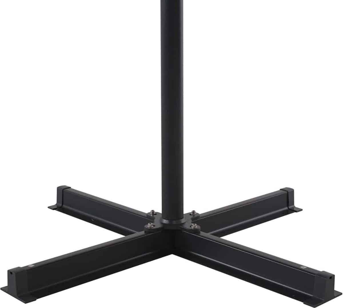 gigantische xxl zweefparasol 500 cm antraciet design & uv