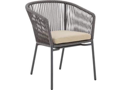 Goossens Tuinstoel Ravello - Buitenstof - bruin - 60 x